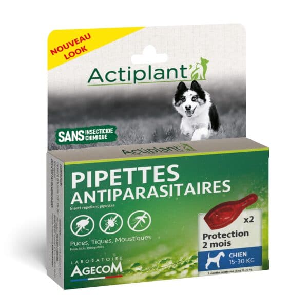 Pipette insectifuge, actif biocide géraniol, fabriquée en France