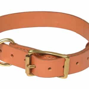 Collier cuir simple pour chien couleur London.