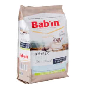 1 paquet de 2 kg de croquettes  pour chat/ BAB’IN  LIGHT