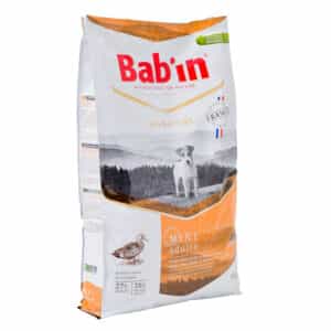 1 paquet de croquettes de 8 kg chien de petite race BAB’IN Mini Adulte