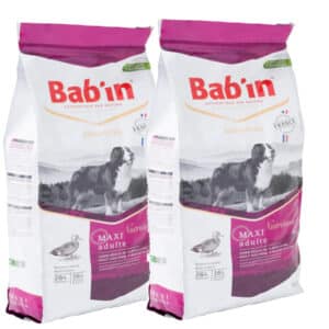 LOT DE 2 PAQUETS de 15 kg de croquettes/ Bab’in MAXI ADULT