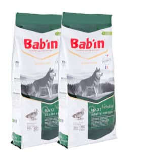 Lot de 2 paquets de croquettes de 15 kg chien adulte /Bab’in MAXI ADULT ENERGIE(grande race)