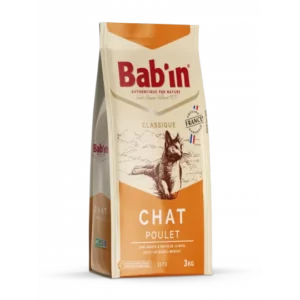 1 paquet de croquettes pour chat adulte/ BAB’IN au poulet