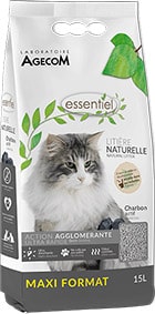 Litière naturelle pour chat/ charbon